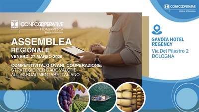 FEDAGRIPESCA EMILIA ROMAGNA, IL 27 MARZO L’ASSEMBLEA